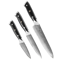 Set de 3 couteaux japonais - Collection Kuro