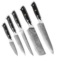 Set de 5 couteaux japonais -  Collection Kuro